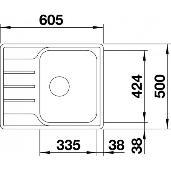 Кухонна мийка Blanco LEMIS 45 S-IF Mini 525115