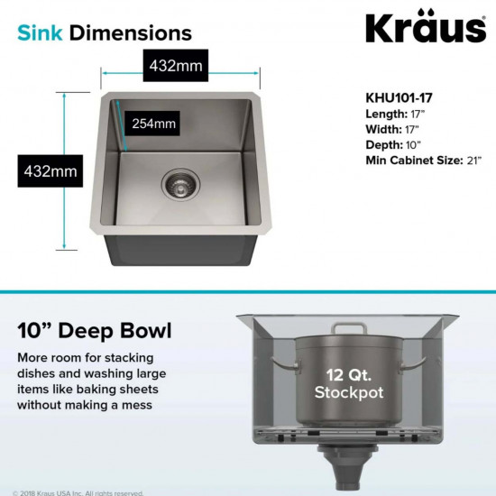 Кухонна мийка Kraus KHU101-17