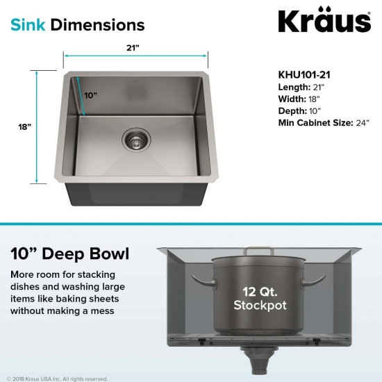 Кухонна мийка Kraus KHU101-21