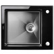Кухонная мойка Platinum Handmade PVD 600x510x200 black Glass