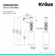 Дозатор для мила Kraus KSD-80SFS