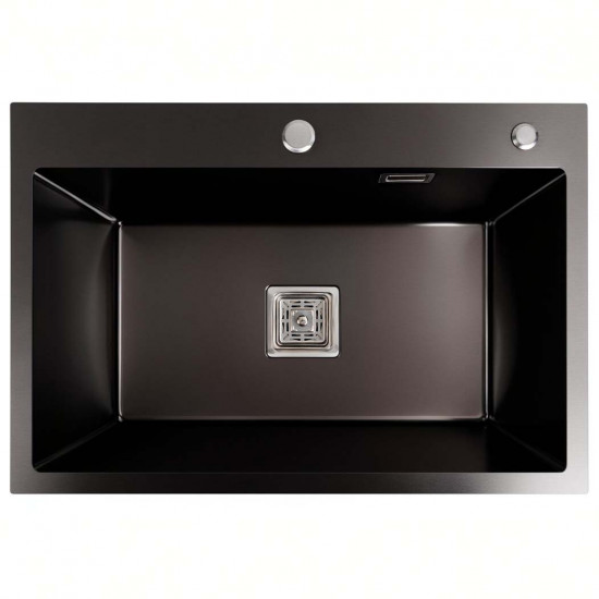 Кухонная мойка Platinum Handmade HSB 650x450 PVD black