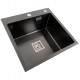 Кухонная мойка Platinum Handmade HSBB 500x500x220 PVD black