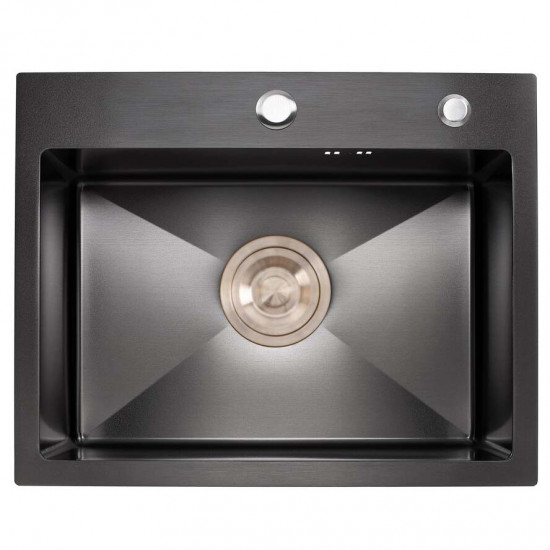 Кухонная мойка Platinum Handmade PVD 500x450x220 black