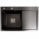 Кухонна мийка Platinum Handmade PVD 780x500B L black