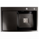 Кухонна мийка Platinum Handmade PVD 780x500B R black