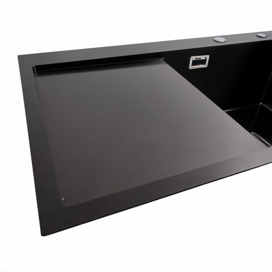 Кухонная мойка Platinum Handmade PVD 780x500B R black