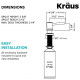 Дозатор для мыла Kraus KSD-54CH