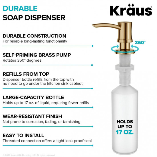 Дозатор для мыла Kraus KSD-54BB