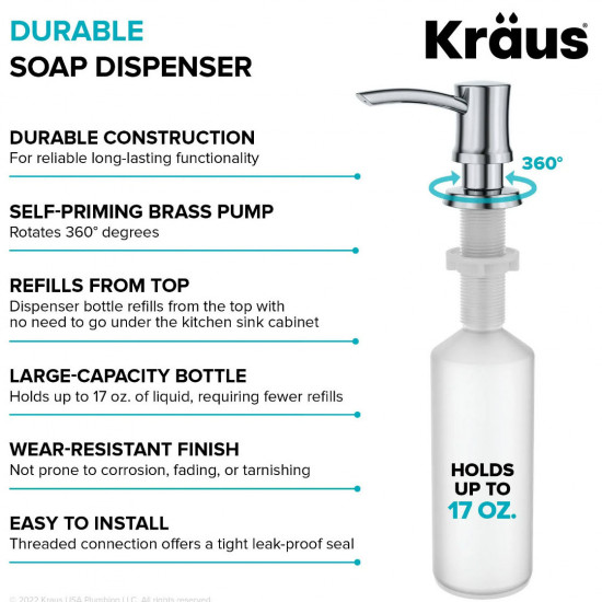 Дозатор для мыла Kraus KSD-54CH