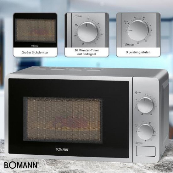 Микроволновая печь Bomann MWG 6015 CB silver