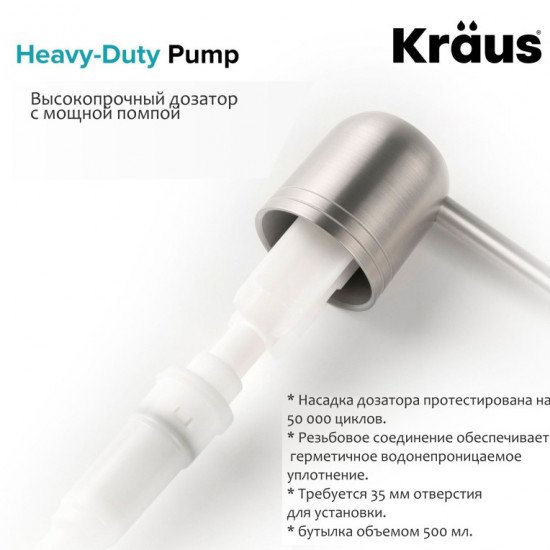 Дозатор для мыла Kraus KSD-32SS