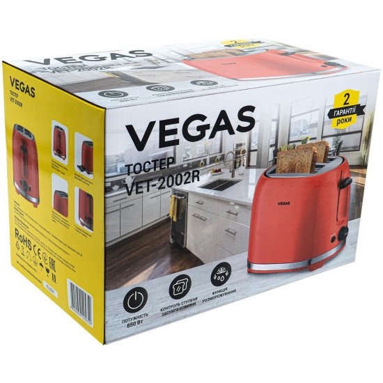 Тостер Vegas VET-2002R