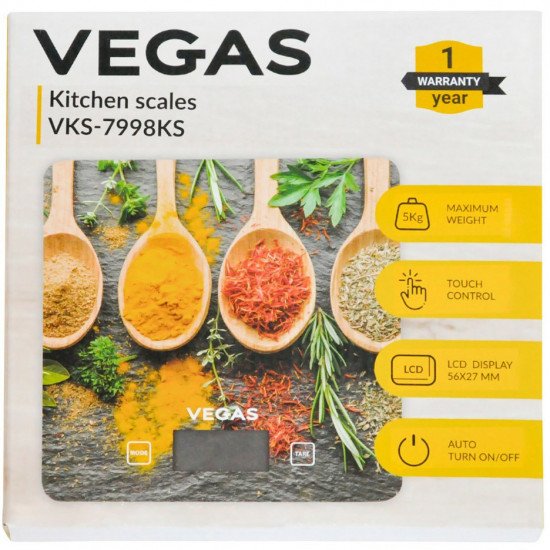 Кухонные весы Vegas VKS 7998KS