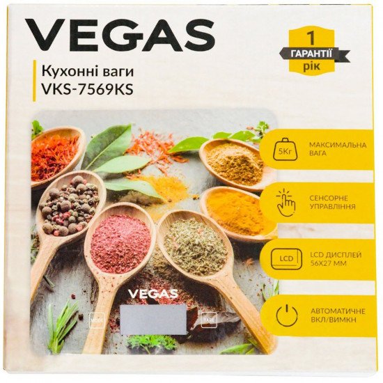 Кухонные весы Vegas VKS 7569KS