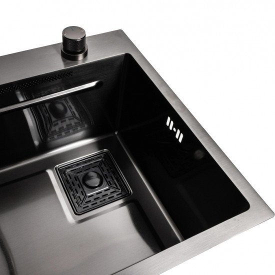 Кухонная мойка Platinum Handmade PVD Vodospad 740x450