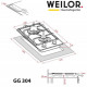 Варильна поверхня Weilor GG 304 WH
