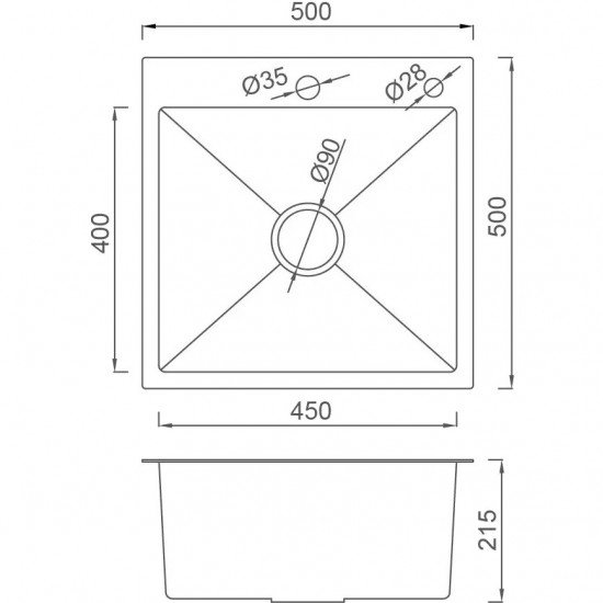 Кухонна мийка GAPPO GS5050-6