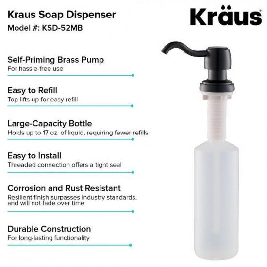 Дозатор для мыла Kraus KSD-52MB