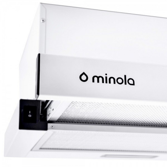Кухонна витяжка Minola HTL 5214 WH 700 LED