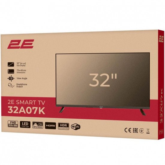Телевізор 2E 2E-32A07KW