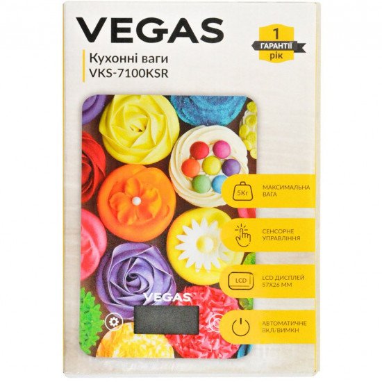 Кухонные весы Vegas VKS 7100KSR